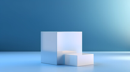 Simple product booth, podium, stage, product commercial photography background, cosmetics booth, 3D rendering