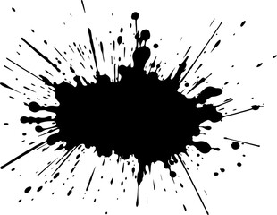Ink brush splatter effect