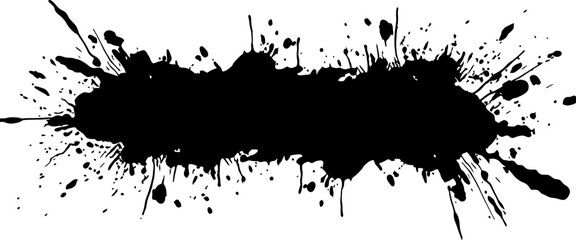 Obraz premium Ink brush splatter effect