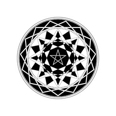 五芒星の魔法陣