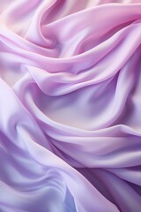 Obraz premium Gradient pink silk fabric with gentle waves