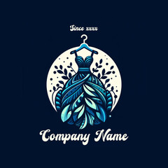 Naklejka premium Dress Company Logo for start-up