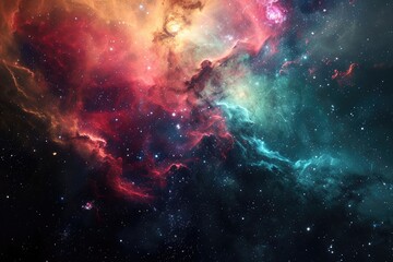 Amazing and colorful galaxy setting for your design