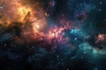 Fototapeta premium Captivating galaxy vista for your design exploration