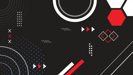 vector flat geometric background