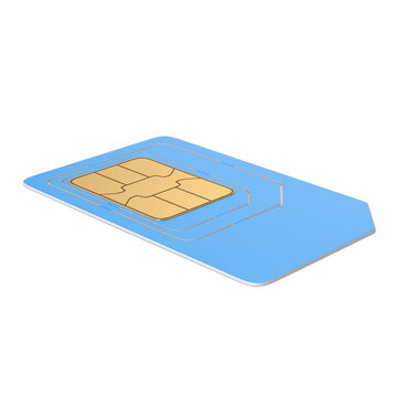 Realistic SIM Card Adapter Set 3D Model - High-Resolution PNG for Telecommunication Design