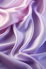 Obraz premium Gradient purple silk fabric with gentle waves