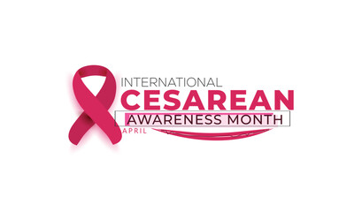 International Cesarean Awareness Month. background, banner, card, poster, template. Vector illustration.