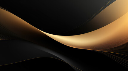 Fototapeta premium Golden and black abstract background
