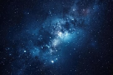 Obraz na płótnie Canvas Starry night sky with galaxy and nebula