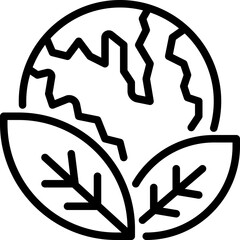 eco friendly outline icon
