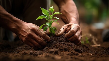 Planting a Young Tree in Fertile Soil