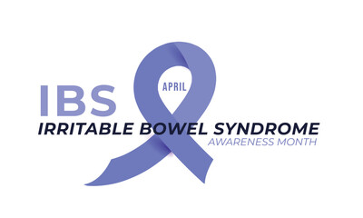 Irritable bowel syndrome awareness month. background, banner, card, poster, template. Vector illustration.