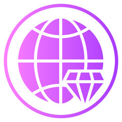 world gradient icon