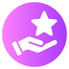 Fototapeta premium star gradient icon
