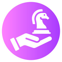 Fototapeta premium strategy gradient icon
