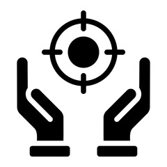 hands glyph icon