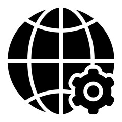 management glyph icon