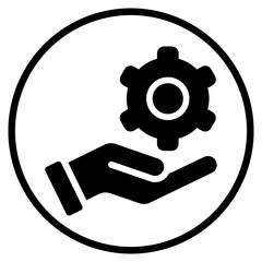 management glyph icon