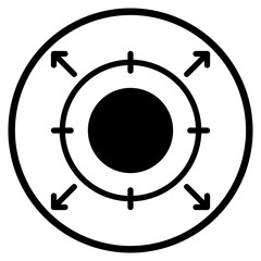 mission statement glyph icon