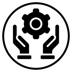 management glyph icon
