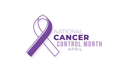 National Cancer Control Month. background, banner, card, poster, template. Vector illustration.