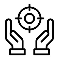hands line icon