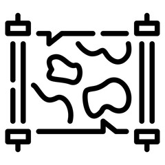 Ancient Map Icon