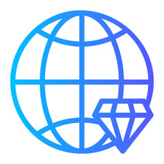 world gradient icon