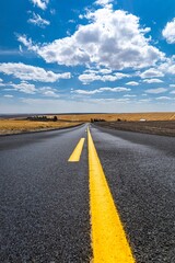 Naklejka premium road in the desert