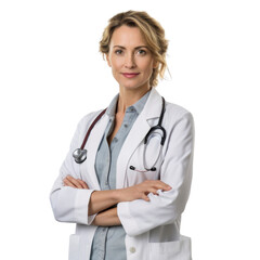 Professional specialist medical doctor transparent background