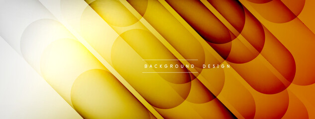 Abstract background - geometric composition created with lights and shadows. Technology or business digital template