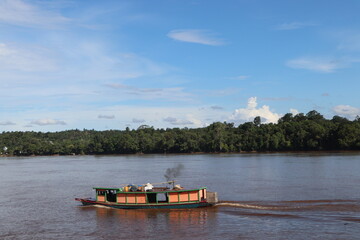 tug boat on the river