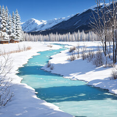 寒冷地の川