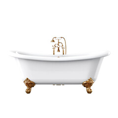 Bathtub isolated on transparent background