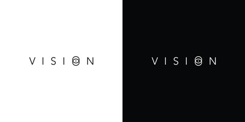 Unique and modern vision logo design - obrazy, fototapety, plakaty