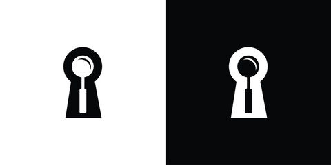 The Key to Search logo design is unique and modern - obrazy, fototapety, plakaty
