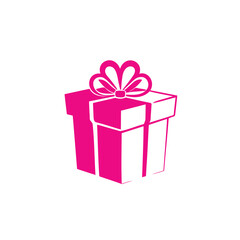 Pink Gift Box Illustration