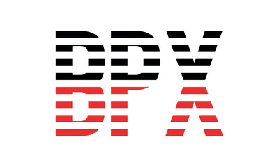 BPX three initial letter iconic line negative space minimal logo design vector template. monogram, abstract, wordmark, business, typography, minimalist, brand, company, flat, modern, unique, simple