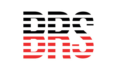 BRS three initial letter iconic line negative space minimal logo design vector template. monogram, abstract, wordmark, business, typography, minimalist, brand, company, flat, modern, unique, simple