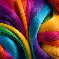 abstract background of soft fibers in rainbow colors, wallpaper, banner, Symbols