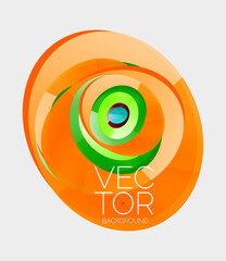 Geometric circles background. Creative minimal composition