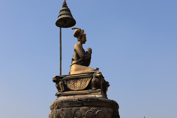 statue of King Bhupatindra Malla, kathmandu