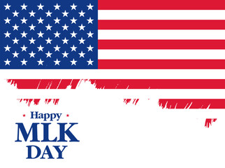 martin luther king day banner layout design, vector illustration