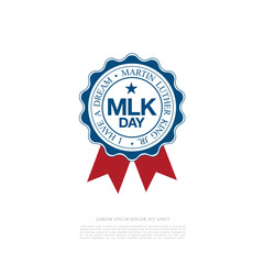 Fototapeta premium martin luther king day banner layout design, vector illustration