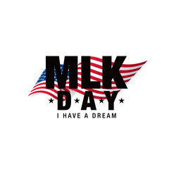 martin luther king day banner layout design, vector illustration