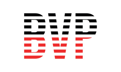 BVP three initial letter iconic line negative space minimal logo design vector template. monogram, abstract, wordmark, business, typography, minimalist, brand, company, flat, modern, unique, simple