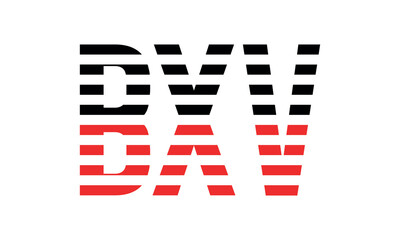 BXV three initial letter iconic line negative space minimal logo design vector template. monogram, abstract, wordmark, business, typography, minimalist, brand, company, flat, modern, unique, simple