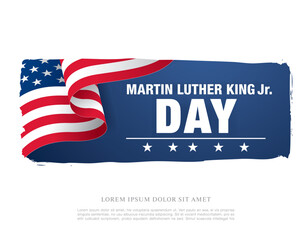 martin luther king day banner layout design, vector illustration