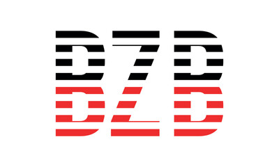 BZB three initial letter iconic line negative space minimal logo design vector template. monogram, abstract, wordmark, business, typography, minimalist, brand, company, flat, modern, unique, simple
